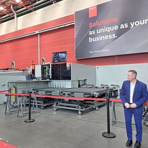 Impressionen der Launchveranstaltung der By Tube Star 330 von Bystronic am norditalienischen Unternehmensstandort in Cazzago San Martino.(Bild:  VCG/Finus)