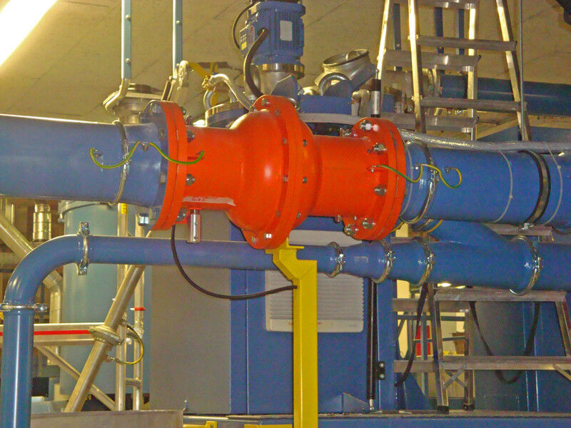 Stay sfae: A Ventex valve helps to control dust explosions in this pipe (Picture: Rico)