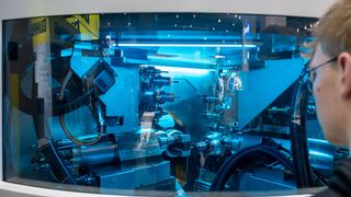 Das war ein Exponat zur Intec 2023 in Leipzig. Zeitgleich findet auch die Zuliefermesse Z dort statt. Die Leipziger Messe kann sich über den Ausstellerandrang für die Ausgabe im März 2025 nicht beschweren heißt es. Viele namhafte Unternehmen werden kommen ... (Bild: T. Schulze / Leipziger Messe)