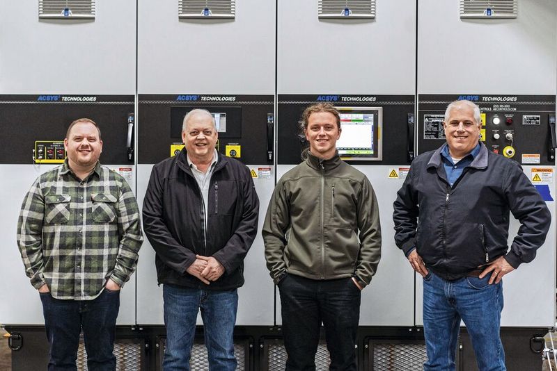 The AEC team (from left: Steven Hansen, Ron Hansen, Jared Weyer, and Matt Tavares) is completely satisfied with the collaboration with HELUKABEL. (Image:Helukabel)