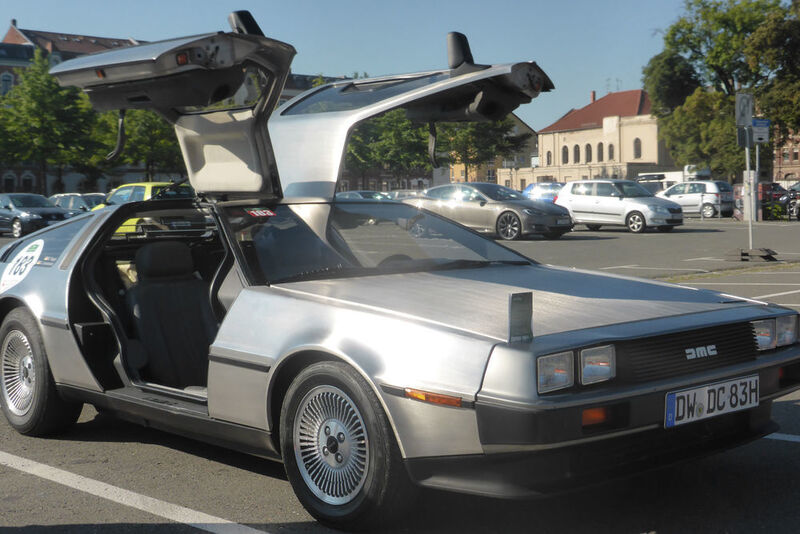 Auch selten: der legendäre De Lorean DMC-12 von 1983. 132 PS aus einem 2,8 Liter V6. (Schunk)