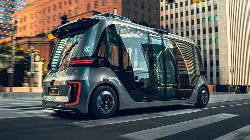 Das ZF-Shuttle ist für den Einsatz im ÖPNV gedacht.(Bild:  ZF)