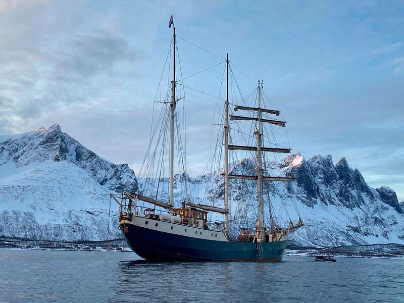Unterkunft für vier Tage: ein original Segelschiff (Aetka)