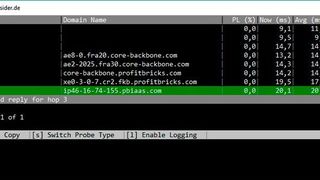 Traceroute NG überwacht Netzwerkpfade kontinuierlich. (Screenshot)