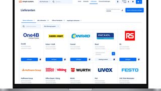Lieferantenmanagement: So sieht sie aus, die neue Plattform von Simple System. (Bild: Simple System)