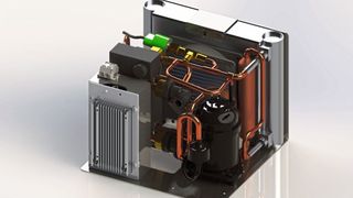 Das Kühlsystem besteht aus einem Trolley mit Schlauch und individueller Gel-Manschette. (Technotrans SE)