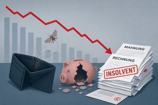 Die Insolvenzwelle in Deutschland reißt nicht ab, wie das Statistische Bundesamt analysiert hat. Vor allem der Juni war wieder arg. Die Koalition sollte sich das zu Herzen nehmen, heißt es. Andere sehen das als keinen Grund für zu große Sorge ...(Bild:  KI-generiert)