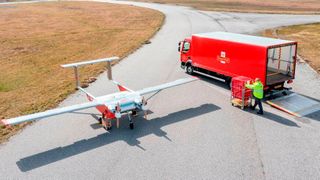 Post-Drone: Unbemannte Lieferflugzeuge der Firma Windracers sollen künftig für die britische Royal Mail Post und Pakete un entlegene Gebiete wie die Shetlands oder Orkney Islands  transportieren. (Bild: Royal Mail)