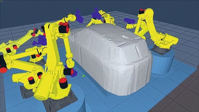 Micro-Epsilon offers a customer-specific configuration of the cell layout. The number of sensors and robotics can be flexibly scaled to meet various cycle times and throughput requirements. (Image:Micro-Epsilon)