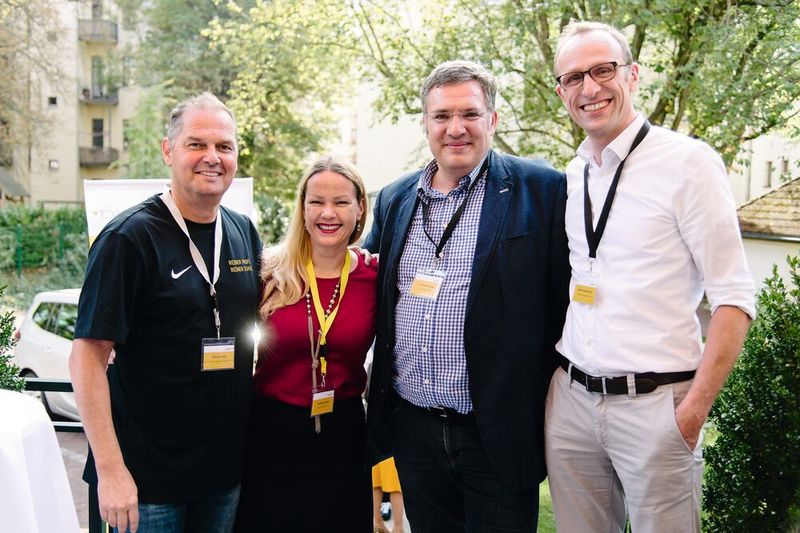 (v. l.) Thomas Peter (REINER SCT), Hannah Lamotte (IT-BUSINESS), Johannes Burges (Multitrade) und Martin Hümmecke (Ingram Micro) (REINER SCT)