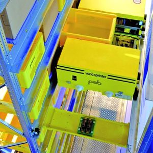 Der erstmals auf der Logimat 2010 präsentierte Vario-Sprinter ist optimal skalierbar und energiesparend einsetzbar. Bild: PSB