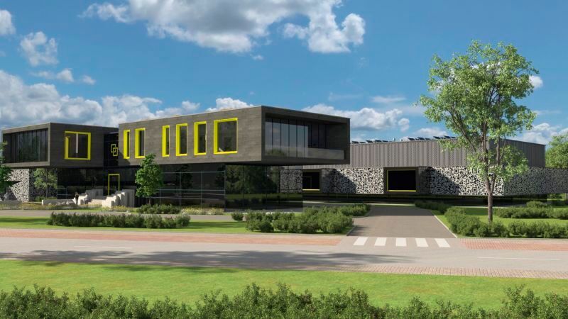 So sieht der Erstentwurf des Gebäudes für dataR in Rellingen aus.(Bild:  x-ion)