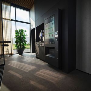 In der Lounge gibt es Toiletten, WLAN, Automaten für Kaffee, kalte Getränke sowie Snacks aus der Region. Auch wenn Rhein und Nahe nur einen Steinwurf entfernt sind, Wein gibt es keinen in der Selbstbedienungslounge, die rund um die Uhr geöffnet hat. Allerdings gilt: Porsche only! Anders als Audi, die Fremdmarken an ihre Charging Hubs zulassen, erhalten in Bingen nur Porsche-Fahrer Zugang zum Gelände sowie zur Lounge. (Bild:  Porsche)