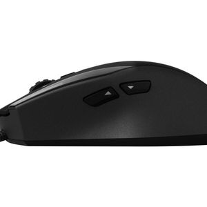Die Gamingmaus DarkGlider hat zehn frei programmierbare Tasten.