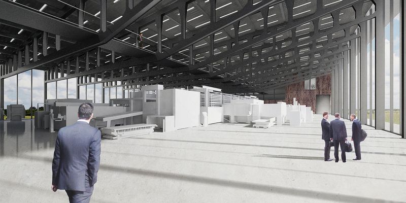 Trumpf demonstriert auf 5.500 qm das Zusammenspiel von Menschen, Maschinen, Lagern,  Automatisierung, Software und Industrie 4.0-Lösungen. (Trumpf)