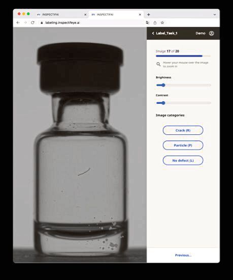 Abbildung 2: visuelle  Vialkontrolle(Bild:  InspectifAI)