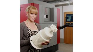 Der 35 mm hohe Greifer besteht nahezu komplett aus lasergesinterten Kunststoffteilen. Bild: FKM (Archiv: Vogel Business Media)