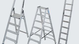 Drei neue Leiternvarianten mit bis zu 225 Kilogramm Belastbarkeit führt Krause-Werk jetzt im Programm. (Bild: Krause-Werk)