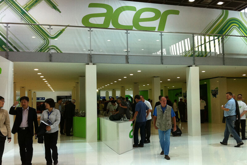 Insgesamt drei Acer-Stände sind deutliches Indiz für den hohen Stellenwert der IFA für den Hersteller... (Archiv: Vogel Business Media)