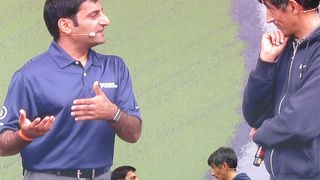 IdeenExpo: Rahman Jamal (links) und Ranga Yogeshwar (rechts) diskutierten über Technik zum Anfassen im Unterricht, die Zukunft der Bildung und Frauen in technischen Berufen (National Instruments)