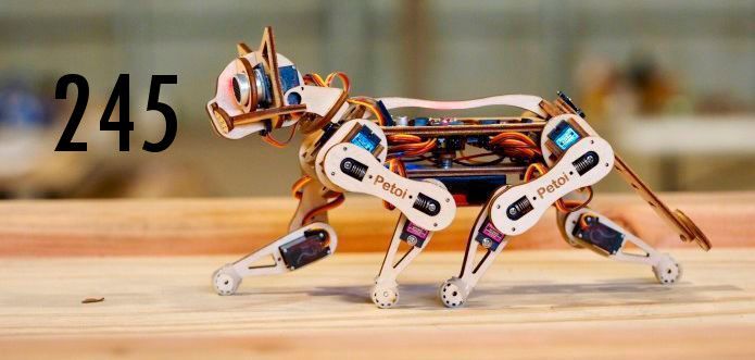 Dollar kostet der Bausatz für die Roboterkatze Nybble. Gedacht ist sie für progammier- und bastelfreudige Menschen, denn die Katze muss nach erfolgreichem Zusammenbau auch eigenhändig programmiert werden – mit der Sprache der Wahl.  (Rongzhong Li)