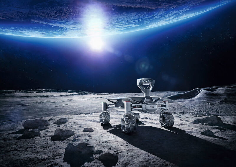 Das Geländefahrzeug muss bis spätestens Ende des Jahres 2017 an Bord einer Trägerrakete ins All starten und die mehr als 380.000 Kilometer bis zum Mond reisen. (Foto: Audi)