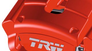 Ein Bremssystem von TRW in Leichtbau-Aluminium-Bauweise. (Bild: TRW Automotive)