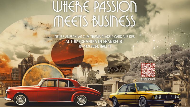 Ein Schwerpunkt auf der Automechanika Frankfurt 2024 soll das Thema Classic Cars werden.(Bild:  Messe Frankfurt)