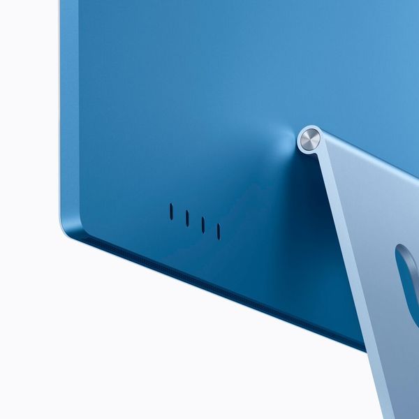Der iMac bietet bis zu vier Thunderbolt-4-Anschlüsse und unterstützt bis zu zwei externe 6K-Displays.  (Bild: Apple)