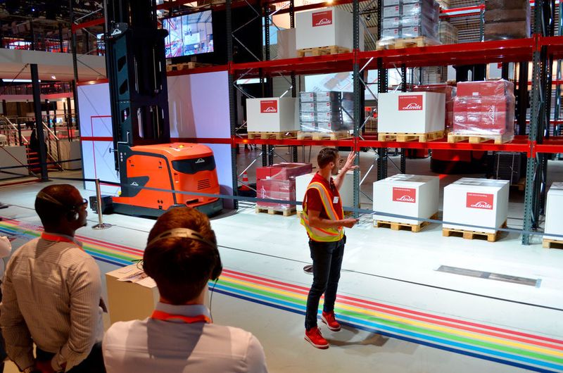 Impressionen von der World of Material Handling am 11. Juni 2018 in Mannheim. Gastgeber waren Linde und Dematic. (Sergio Caré-Lucas)