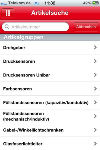 Die Artikelsuche ist auch über Produktgruppen möglich. (IPF Electronic)