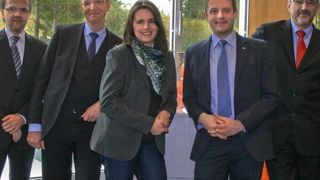 COG-Vorstand (v. l.): Frank Schimmelpfennig, Dr. Christian Gerber, Anke Bartel, Ulrich Ermel, Matthias Kohls (Bild: COG)