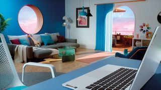 Schöne neue Homeoffice-Welt: Mit dem IdeaPad 5G kommt man sich im WLAN nicht mehr in die Quere. (Lenovo)