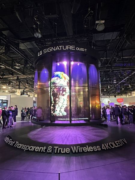 Die Show von LG mit 4K OLED TV war phänomenal. (Bild: Vogel IT-Medien)