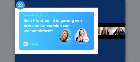 Jederzeit abrufbare Webinar-Aufzeichnungen zu spannenden Themen rund um die Peak Season. (Bild:  Sendcloud)