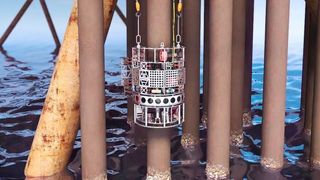 Im Offshore-Inspektionsgerät von Tooltec kommen Iglidur-Gleitlager, Drylin-Linearführungen und eine E-Kette von Igus zum Einsatz. Vorteil ist ihre Schmier- und Wartungsfreiheit sowie die Beständigkeit gegen Salzwasser. Das ermöglicht zuverlässig, Rohre von Öl- und Gasplattformen unter Wasser zu reinigen und zu untersuchen. (Igus)