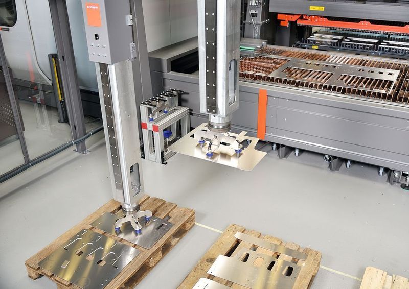 Erhöhte Verarbeitungsqualität: Die automatisierte Entnahme der Schneidteile ... (Bystronic)