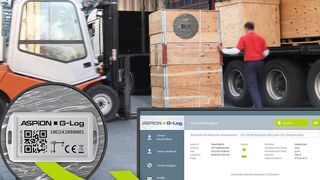 Der Schocksensor Aspion G-Log in der Version 1.5 visualisiert zusätzlich die Lage eines Transportguts. (Aspion)