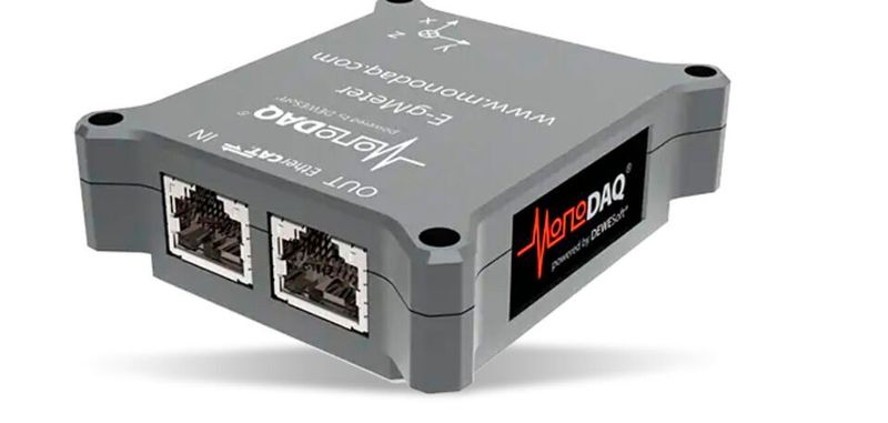 Bild 1: Der E-gMeter von MonoDAQ ist ein All-in-one-Sensor. Bild 1: Der E-gMeter von MonoDAQ ist ein All-in-one-Sensor.