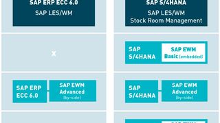 SAP will seine Kunden dazu bewegen, sein neues Modul Embedded EWM einzusetzen. Die Kunden müssen sich dabei zwischen der Basic- oder Advanced-Variante entscheiden. (Bild: DSAG)