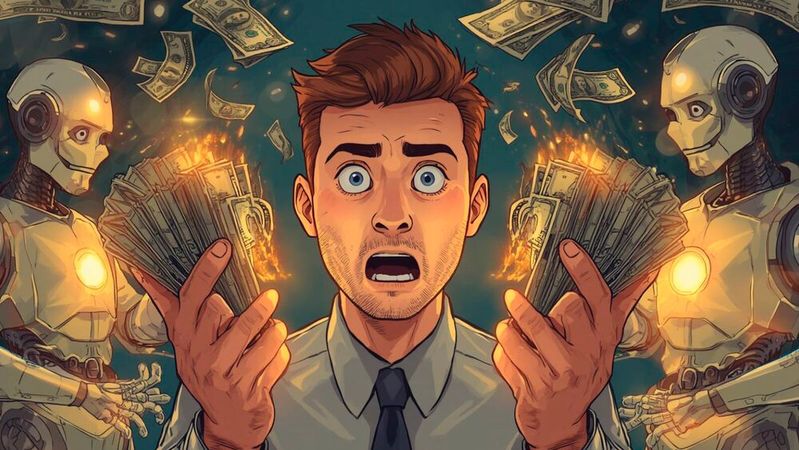 Wertverlust mit Ansage: Gartner warnt, dass bis 2030 etwa 234 Milliarden Dollar SaaS-Ausgaben gefährdet sind, weil die Wertschöpfung sich verschiebt.(Bild:  Canva / KI-generiert)