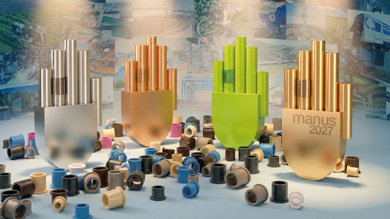 Innovative Ideen gesucht: Der Manus Award 2027 prämiert erneut einzigartige Projekte mit schmierfreien Polymergleitlagern. (Bild:  Igus SE & Co. KG)