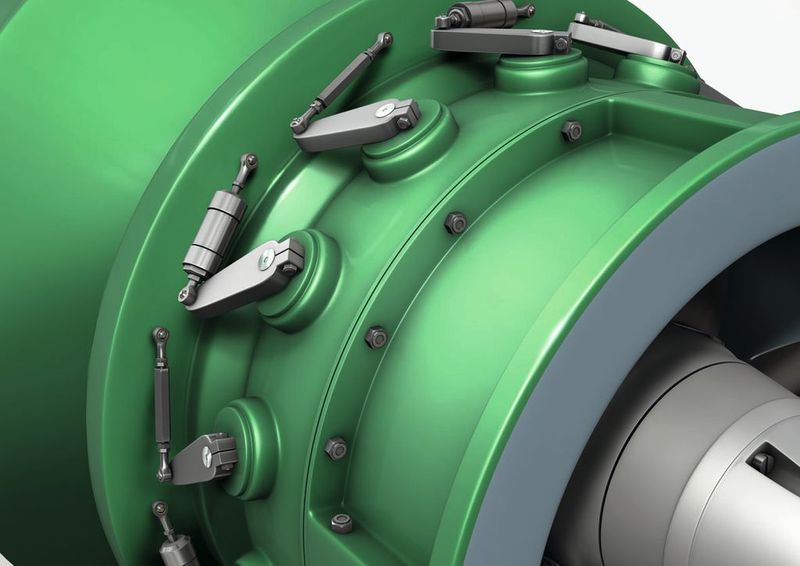 Verstellmechanismus der Leitschaufeln einer Francis-Turbine. (Bilder: Schaeffler)