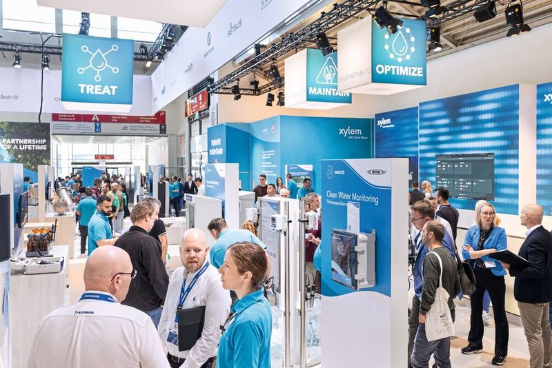 Technologien für die Kreislaufwirtschaft und Know-How in Sachen Wasser auf der Ifat 2026 (4.-7. Mai) (Bild: Messe München GmbH)