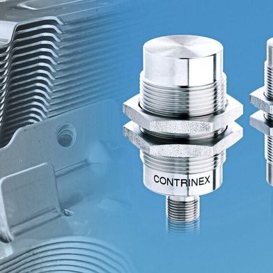 Die robusten Sensoren von Contrinex erkennen zuverlässig Blechdoppelungen und vermeiden Schäden an Umformwerkzeugen. (Bild: Contrinex)