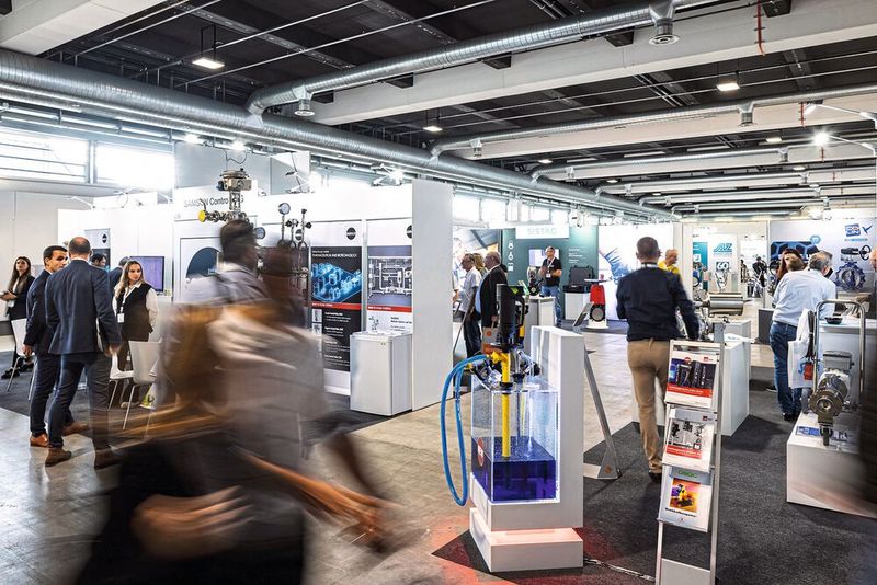 Auf der Pumps & Valves wurden die neuesten Fortschritte in der Pumpen- und Ventiltechnologie präsentiert, und und zwar in Synergie mit den Parallelmessen Aqua Suisse und maintenance Schweiz.   (Bild: Easyfairs/Sara Barth)
