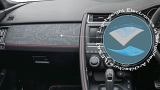 Elektronik im Innenraum: leichter, dünner und dabei robust. JLR hat dafür eine eigene Technologie entwickelt. (Jaguar Land Rover)