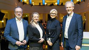 MIV-Führungsebene (v.l.n.r.): Detlef Latka, MIV-Vorsitzender; Jennifer Bender, MIV-Geschäftsführerin; Dr. Angela Kohl, MIV-Geschäftsführerin; Dr. Björn Börgermann, MIV-Hauptgeschäftsführer (Bild: MIV / Stefan Zeitz Photography )