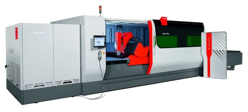 Der Faserlaser By Star Fiber von Bystronic arbeitet mit einer komplett neuen Steuerung. Damit können die Schneidprozesse auf der Maschine umfassender gemessen und ausgewertet werden.  (Bystronic)