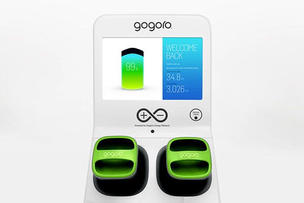 Die Ladestationen zeigen dem Kunden auch Informationen über die Batterien an. (Foto: Gogoro)